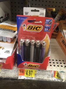 Walmart: Bic Lighters 5 Pack Just $2.97 Each Thru 3/27!