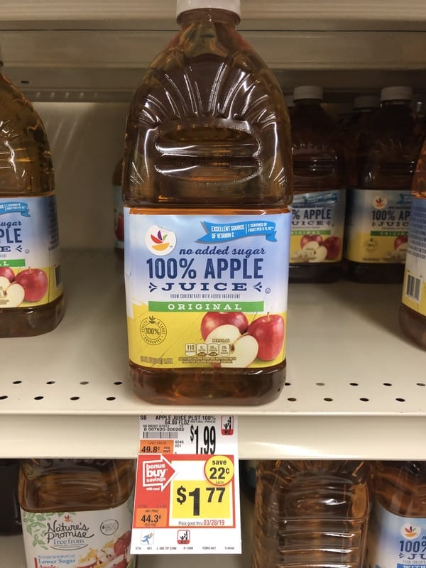 Giant: Giant Brand Apple Juice JUST $0.77 Thru 3/28!