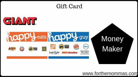 Giant: Happy Brand Gift Card Moneymaker Deals Starting 3/22! {8X Points}