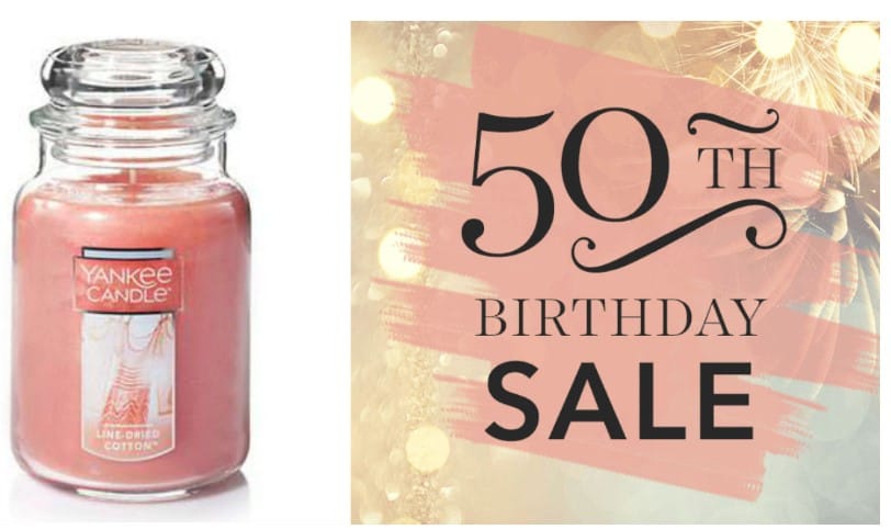 Yankee Candle 50th Birthday Sale