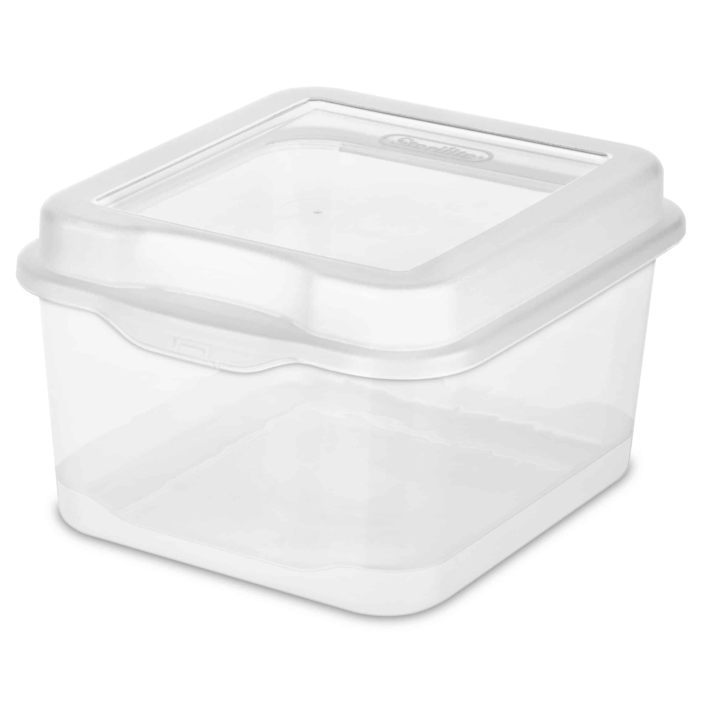 Sterilite Fliptop Box, Clear (Set of 12) ONLY $13.10