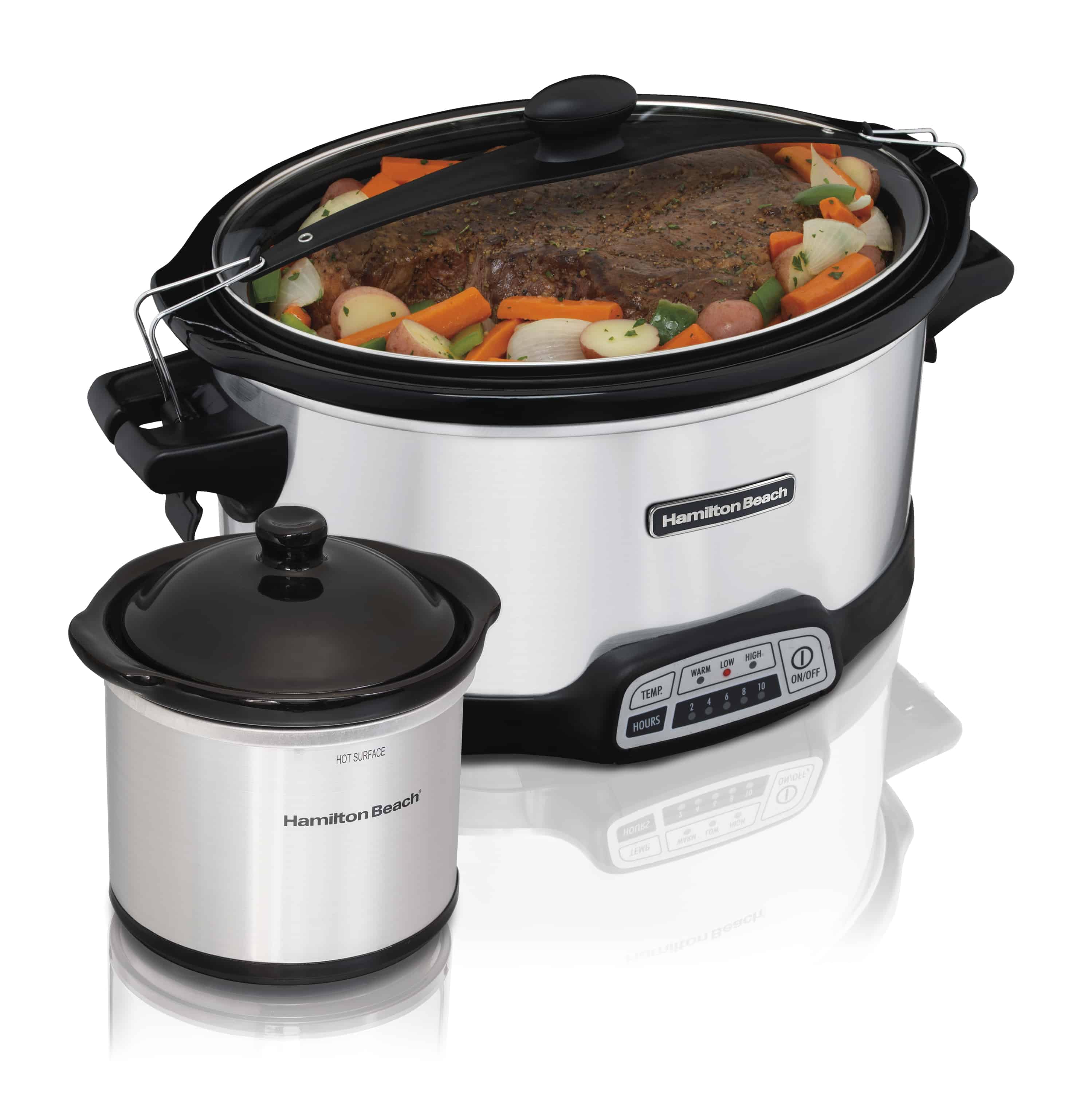 Hamilton Beach 7 Quart Stay or Go Programmable Slow Cooker with Party Dipper $34.99 {Reg $45}