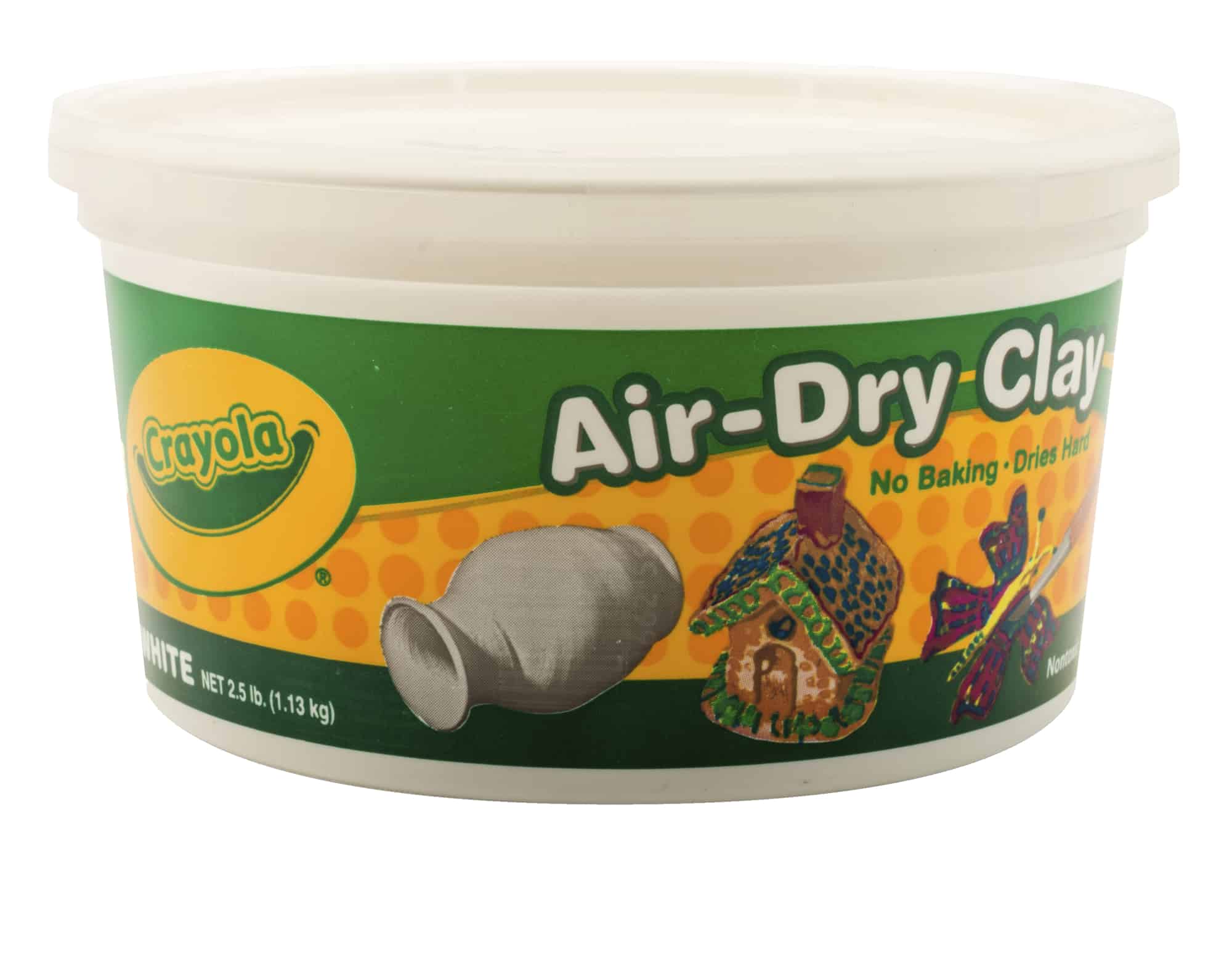 Crayola Air-Dry Clay, White, 2.5 Lb Resealable Bucket $2.99 {Reg $6.40}