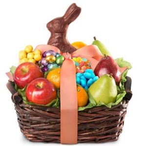 Golden State Fruit Easter Bunny Fruit and Treats Gift Basket 