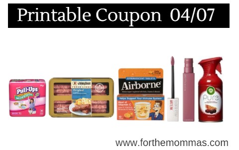 Newest Printable Coupons 04/07: Save On Huggies, Jimmy Dean, Revlon & More