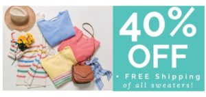 Cents of Style: 40% Off Spring Lightweight Sweaters + Free Shipping