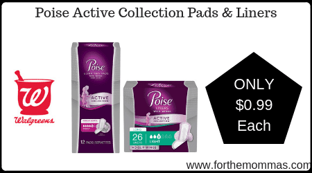 Poise Active Collection Pads & Liners