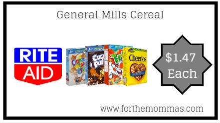 Rite Aid: General Mills Cereal
