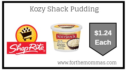 ShopRite: Kozy Shack Pudding