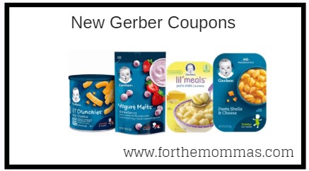 New Gerber coupons