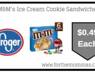 Kroger Mega Sale: M&M’s Ice Cream Cookie Sandwiches ONLY $0.49 (Reg $4.99)