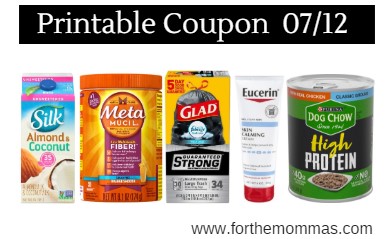 Newest Printable Coupons 07/12: Save On Kettle, Silk, Eucerin, Purina & More
