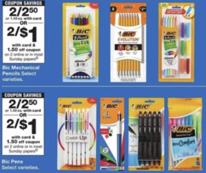 Walgreens: Bic Writing Instruments ONLY $0.50 Each Starting 8/4