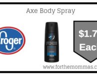 Kroger Mega Sale: Axe Body Spray ONLY $1.79 (Reg $4.99)