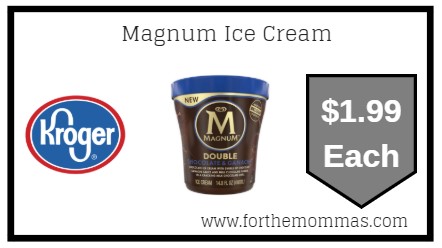 Kroger Mega Sale: Magnum Ice Cream ONLY $1.99 (Reg $4.99)