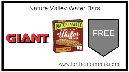 Giant: FREE Nature Valley Wafer Bars Thru 8/29!