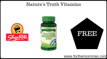 ShopRite: Nature's Truth Vitamins