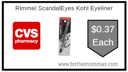 CVS: Rimmel ScandalEyes Kohl Eyeliner ONLY $0.37 Each Starting 8/4