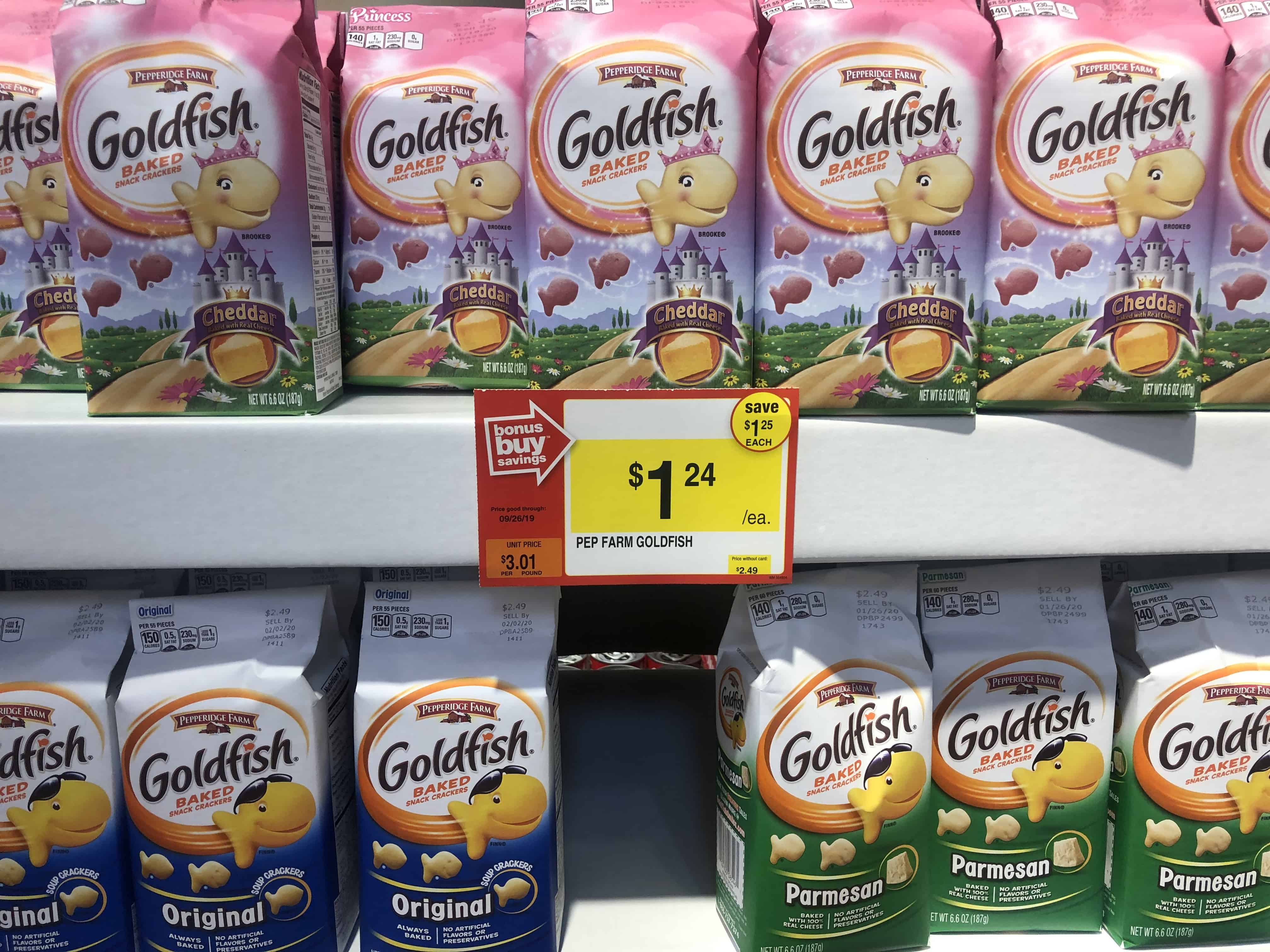 Giant: Pepperidge Farm Goldfish Crackers JUST $1.24 Each! {Last Day}