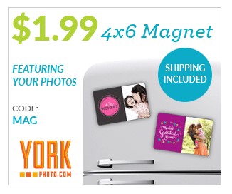 York Photo: Photo Magnet 4×6 $1.99