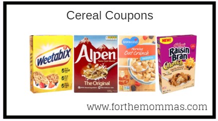 Cereal Coupons: Save up to $24 on Weetabix, Kellogg’s, Alpen & More