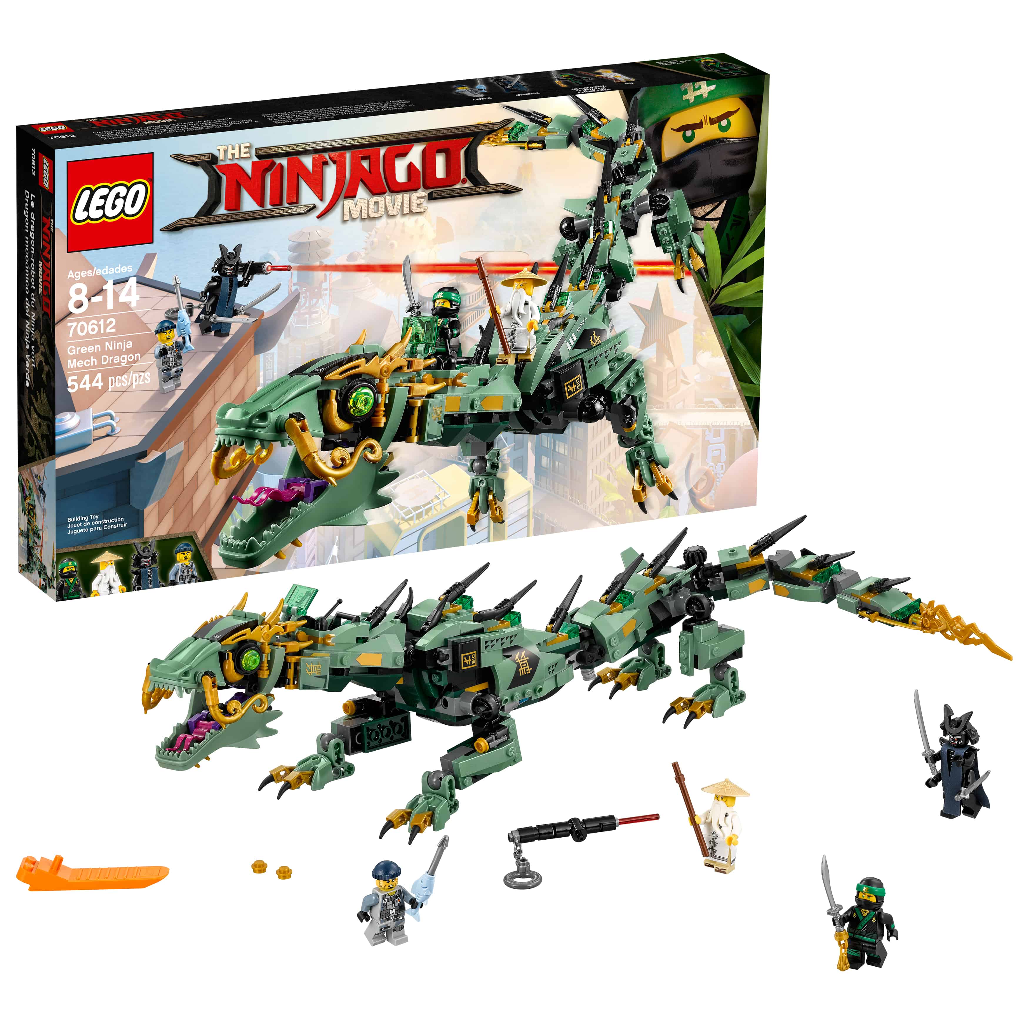 LEGO Ninjago Movie Green Ninja Mech Dragon Ninja Toy (544 Pcs) ONLY $33.99 (Reg $50)