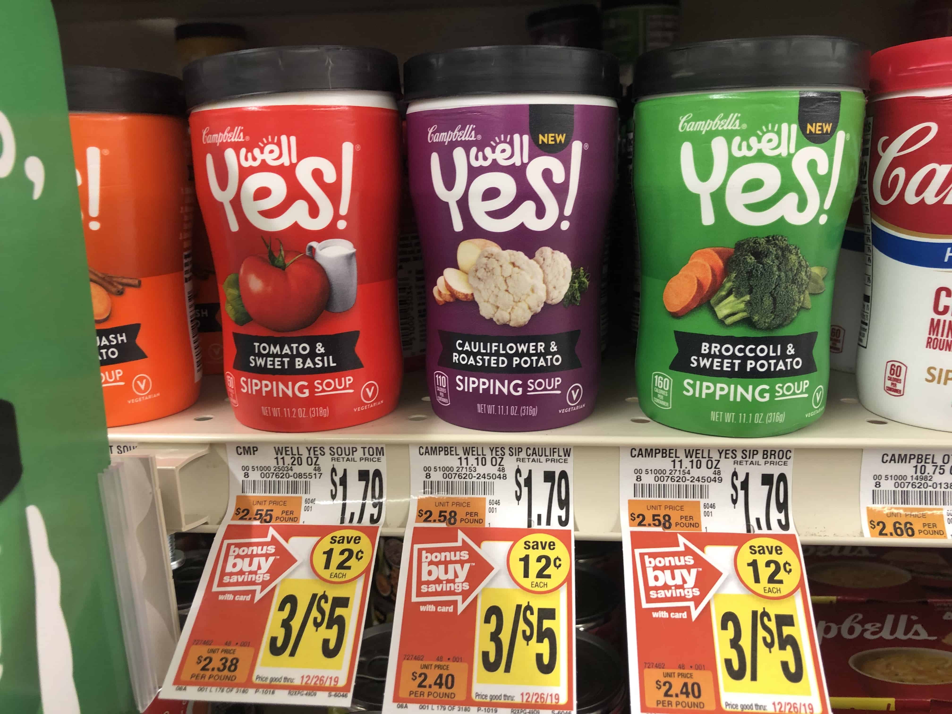 Giant: Campbell’s Well Yes! Sipping Soups ONLY $0.67 Each Thru 11/28!