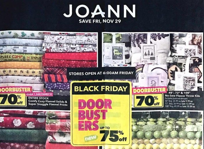 Joann Black Friday Ad Scan 2019