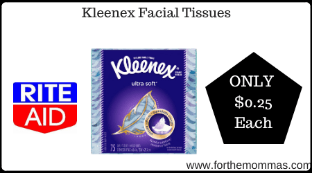 Rite Aid: Kleenex Facial Tissues ONLY $0.25 Each {11/28-11/30}