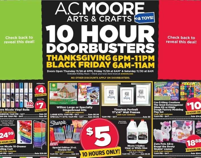 A.C. Moore Black Friday Ad Scan 2019