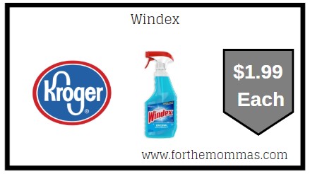 Kroger Mega Sale: Windex ONLY $1.99 (Reg $3.69)