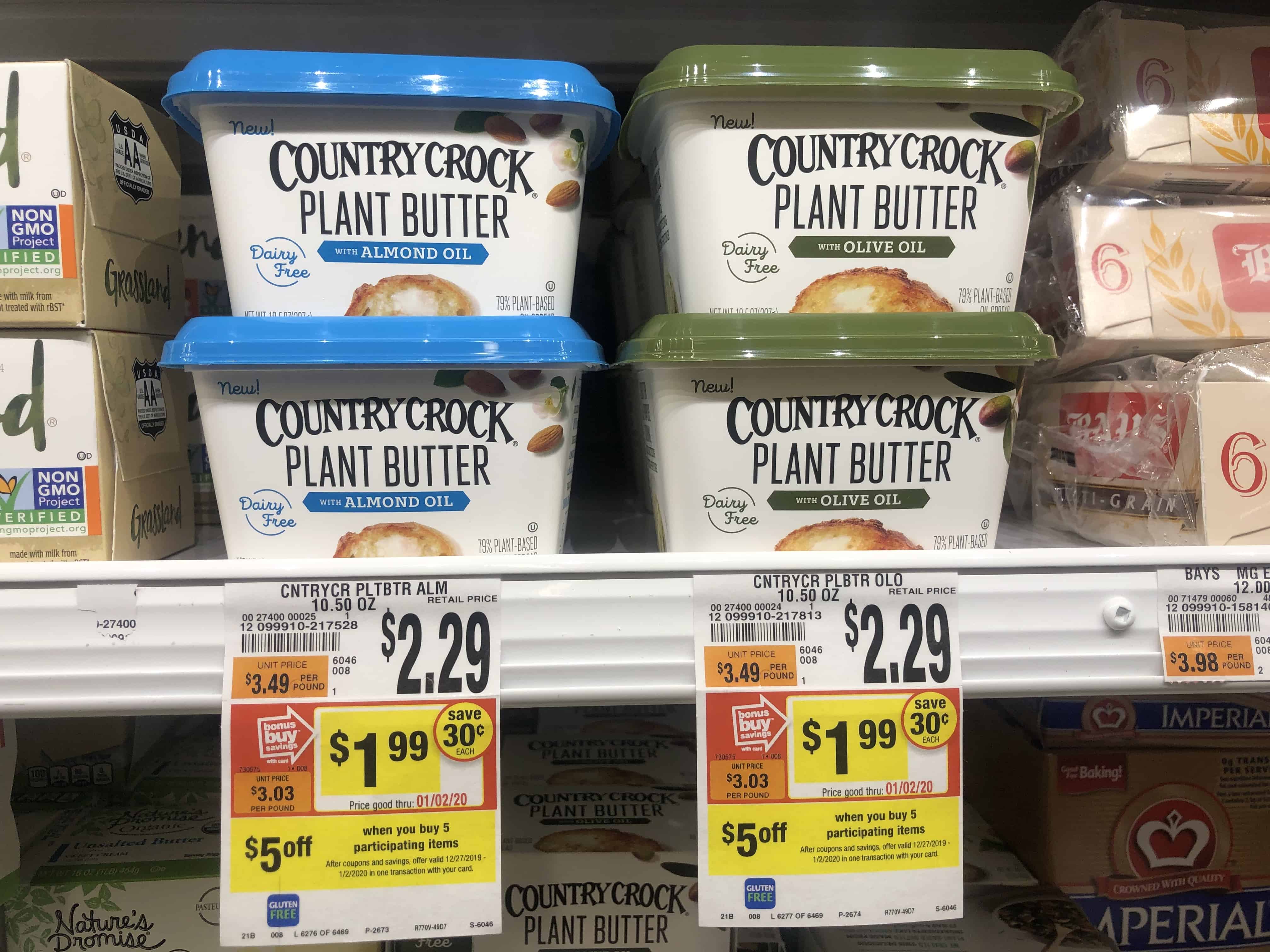 Giant: Country Crock Plant Butter ONLY $0.99 Each Thru 1/2!