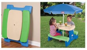 little tikes jr table with umbrella