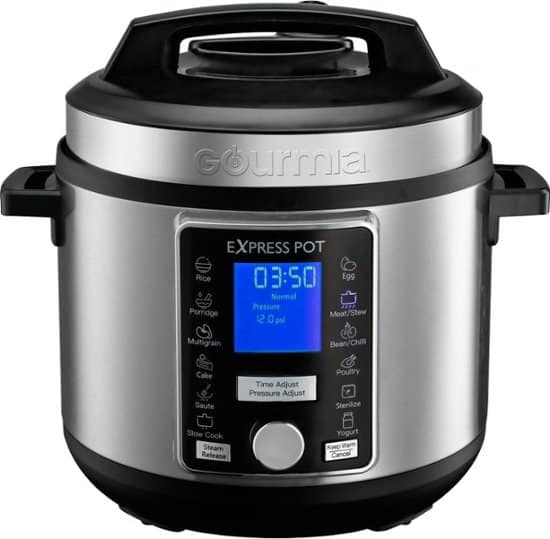Gourmia – 6-Quart Pressure Cooker with Auto Release ONLY $49.99 (Reg $200)