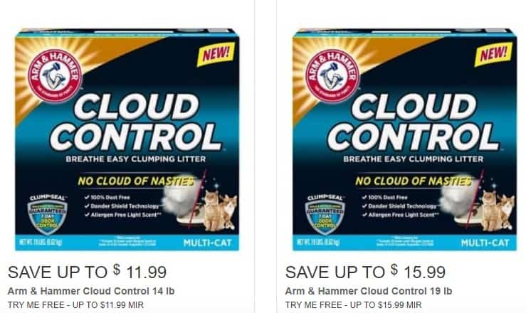 Free Arm & Hammer Cloud Control Cat Litter with Mail-In Rebate