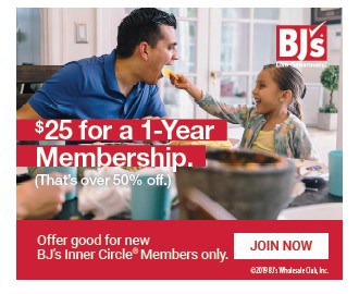 BJ’s Inner Circle® Membership 55% Off