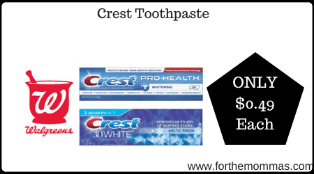 Walgreens: Crest Toothpaste