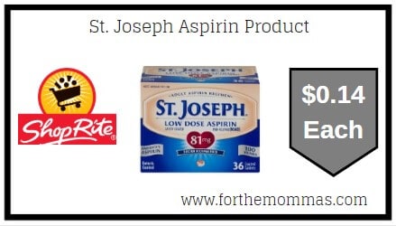 St. Joseph Aspirin Product