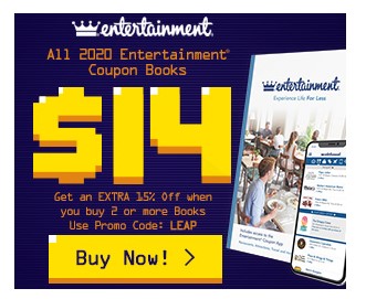 2020 Entertainment Coupon Books $12.00 Shipped