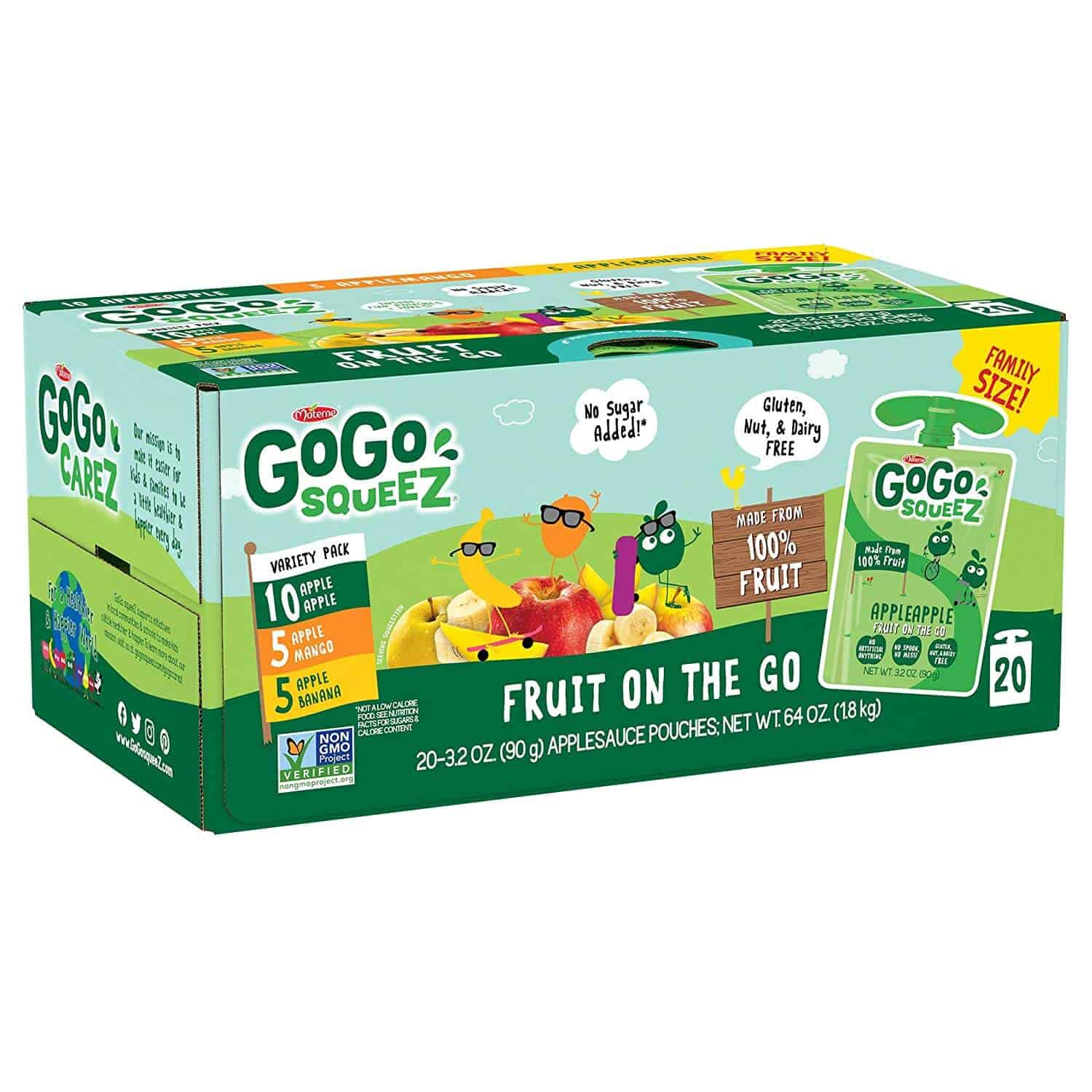 GoGo squeeZ Applesauce on the Go, Variety Pack ONLY $9.29