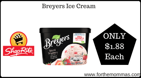 ShopRite: Breyers Ice Cream