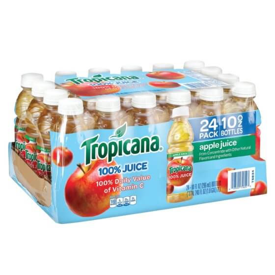 tropicana apple juice potassium