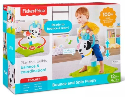 Fisher-Price Bounce and Spin Puppy $31.19
