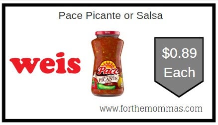 Weis: Pace Picante or Salsa $0.89 After New Coupon