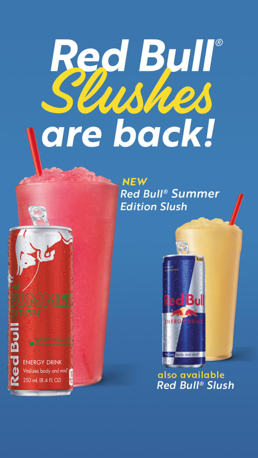 Half Off Red Bull Slushes at Sonic Drivein (New Watermelon Slush!)