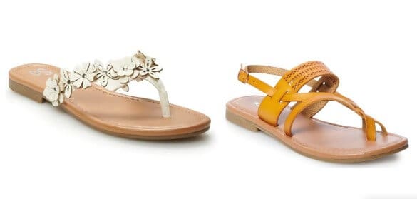 kohls womens sandals