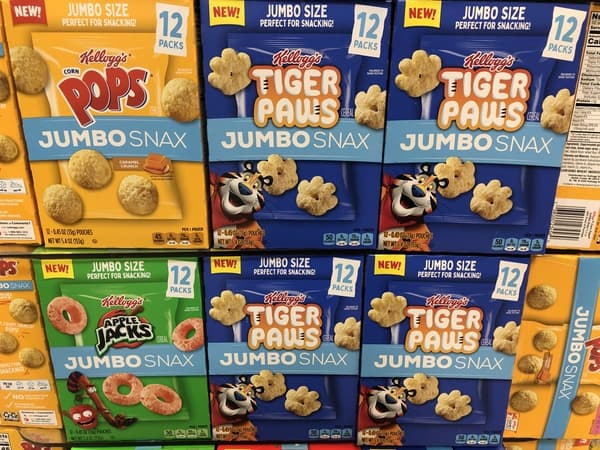 Kellogg's Cereal Jumbo Snax 12-Pack