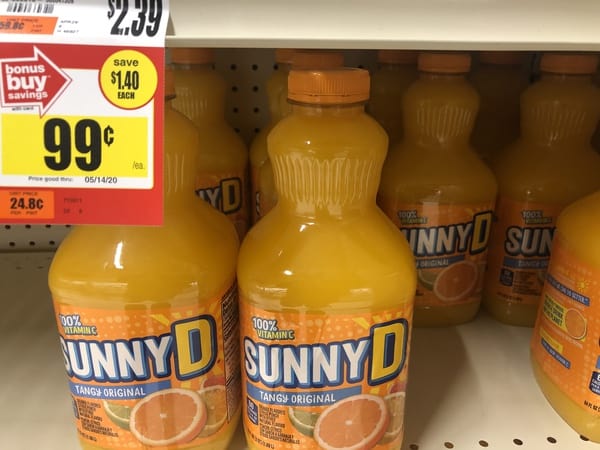 Giant: Sunny D Drinks JUST $0.99 Each Thru 6/17! {No Coupons Needed}