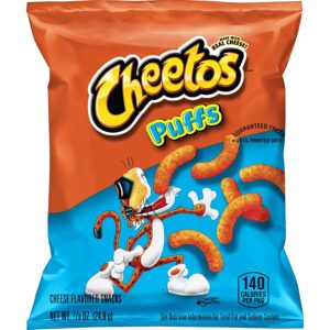 Cheetos Puffs Cheese Flavored Snack, Pack of 40