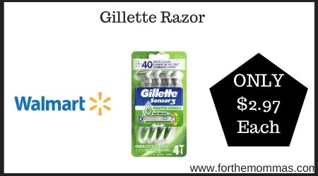 Walmart Gillette Razor